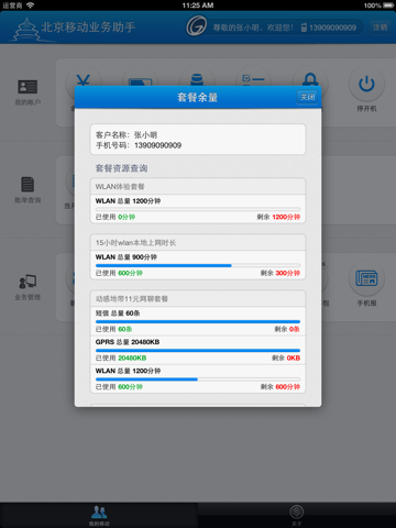 北京移动业务助手 HD screenshot 3