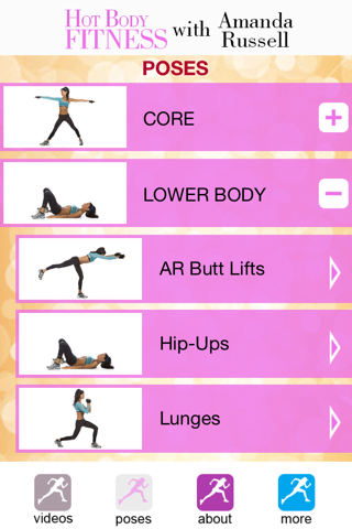 Hot Body Fitness with Amanda Russell screenshot 3