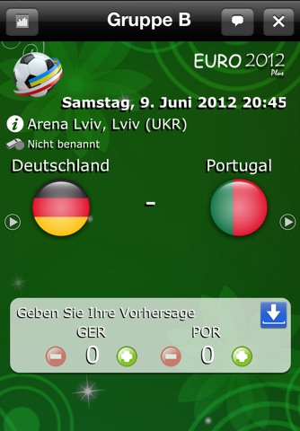 Euro 2012 Plus - Predictions Game screenshot 4