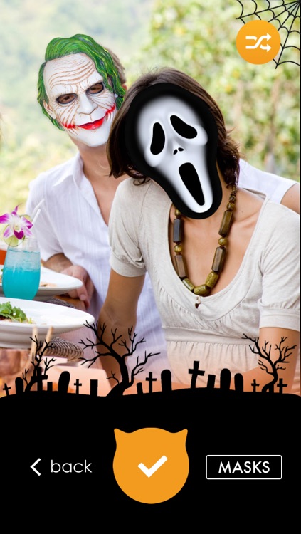 Boo Halloween - Funny and Scary Masks with Face Recognition