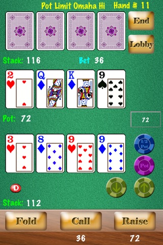 Headsup Poker (Hold'em, Blackjack, Omaha) screenshot 4