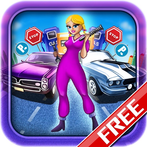 Pink Service Station Free icon