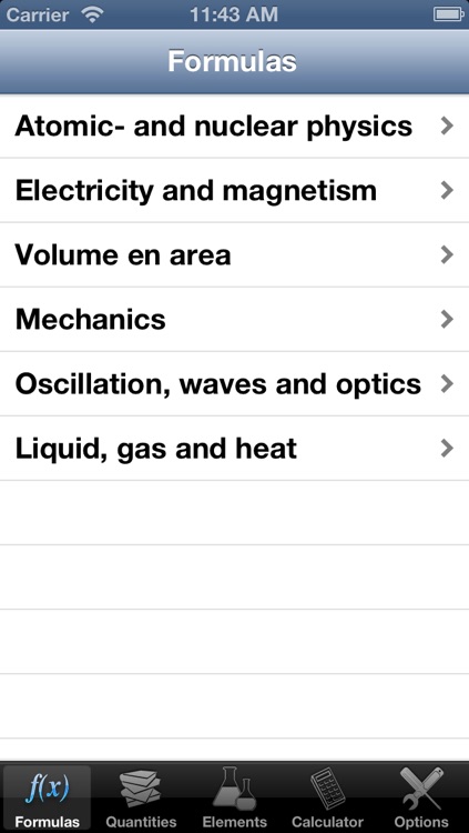 iFormulas for iPhone and iPod Touch