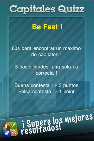 Capitals Quiz : Be fast ! screenshot 2