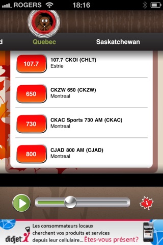 SnapRadio - Canada screenshot 2