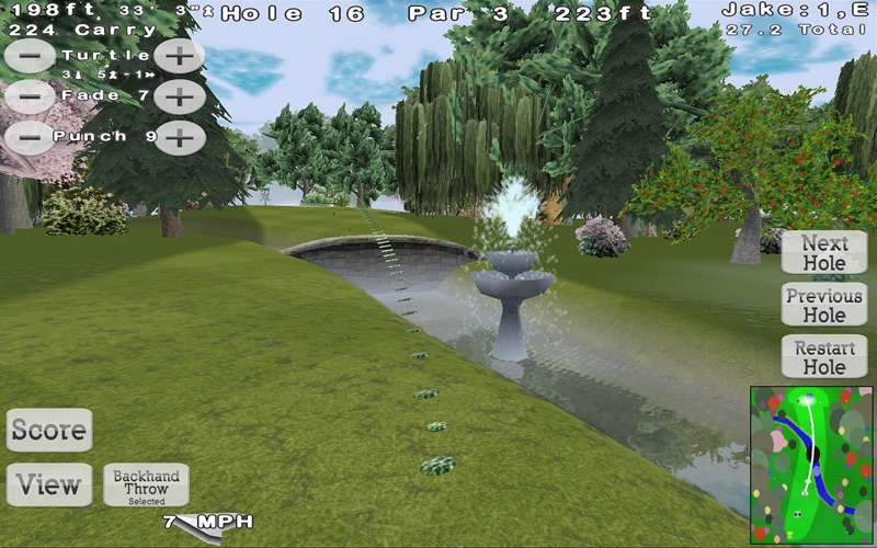 disc golf 3d iphone screenshot 2