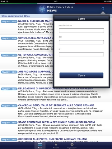 PEI - Politica Estera Italiana per iPad screenshot 4