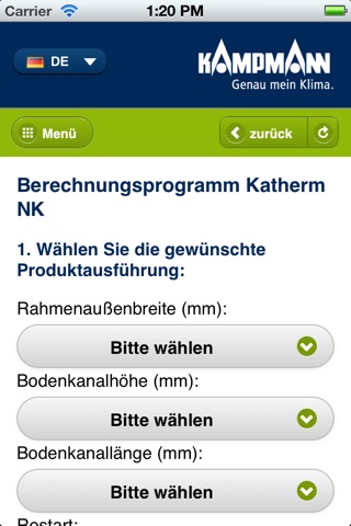 Kampmann App screenshot 4