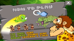 A Baby Dinosaur's T-Rex and Caveman Escape screenshot #2 for iPhone