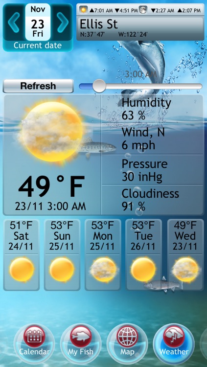 Fishing Deluxe Plus -- Best Fishing Times Calendar screenshot-4