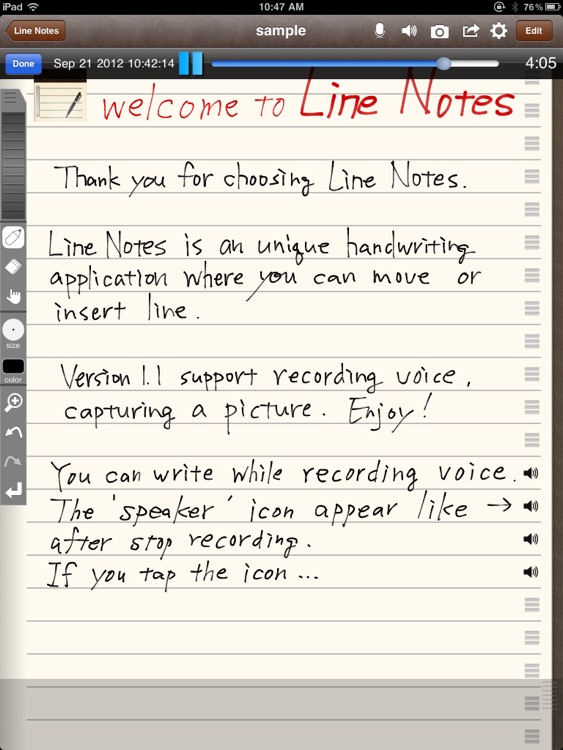 Line Notes