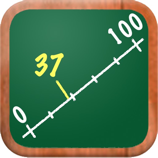MathTappers: Numberline - a math game to help children learn whole numbers, integers & real numbers Icon