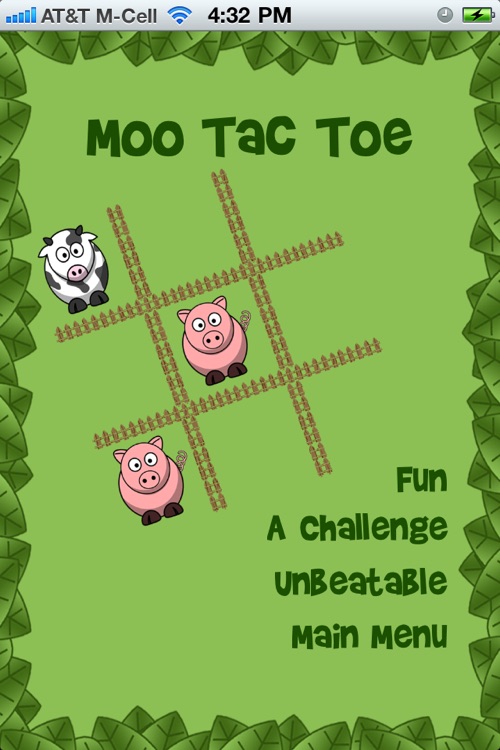 Moo Tac Toe - Animal Tic Tac Toe for Kids!