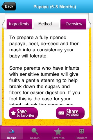 Baby Food Recipes screenshot 4