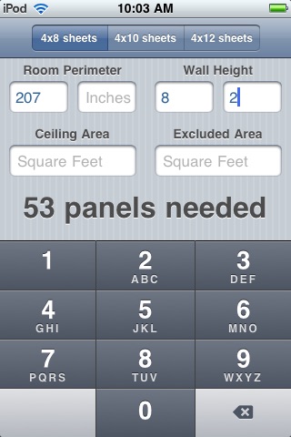 Drywall Calc screenshot 2