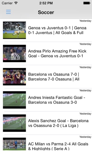 Soccer Videos - Watch highlights, match 