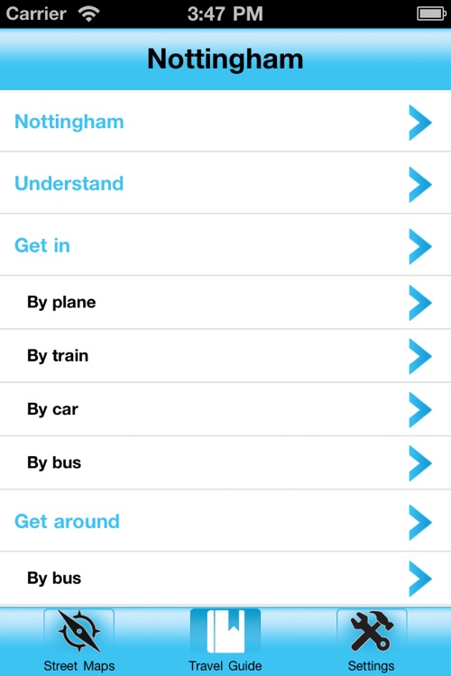 Nottingham Street Map Offline