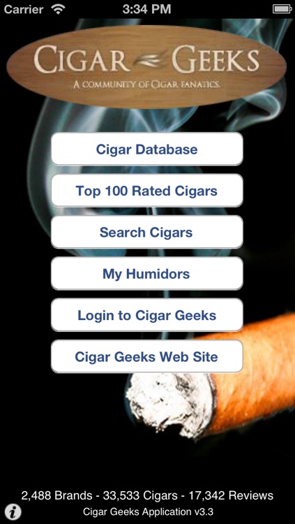 Cigar Geeks Application