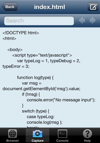 WebDebug screenshot 4