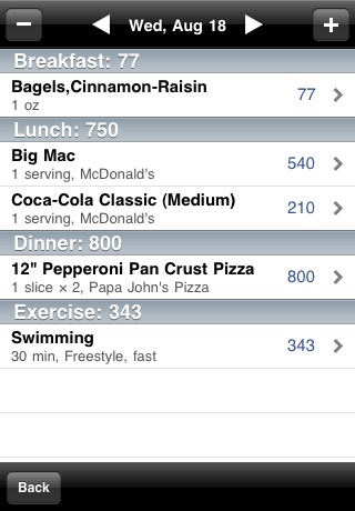 Calorie One - Calorie, Exercise & Weight Tracker screenshot-3