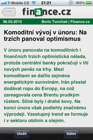 Finance.cz screenshot 3