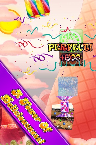 Candy Stacker with Sweet Cup-Cake Cotton Tower screenshot 2