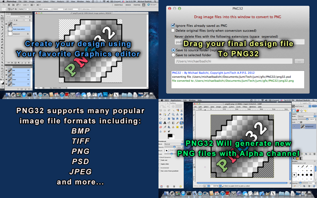 ‎PNG32 - Alpha Channel PNGs - Made easy! Screenshot