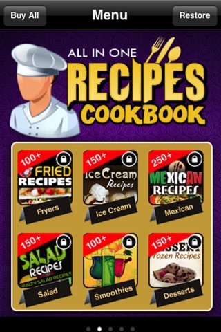 All in One Recipes Cookbook** screenshot 2