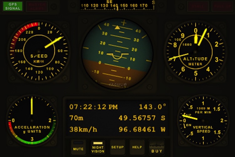 V-Cockpit GPS Lite - All in one (Compass, Altimeter, Speedometer, HUD, ...)