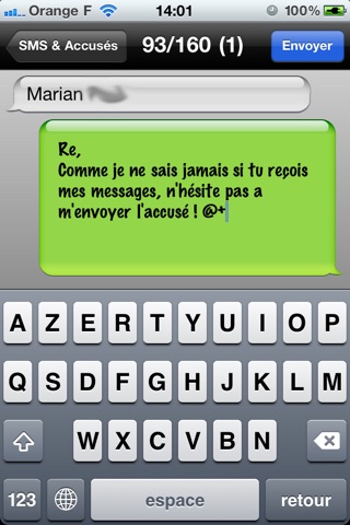 SMS & Accusés screenshot 3