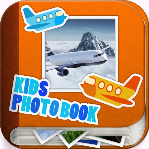 Kids Plane Photo Book Icon