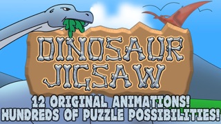 dinosaur jigsaw puzzles free - fun animated kids jigsaw puzzle with hd cartoon dinosaurs! iphone screenshot 1
