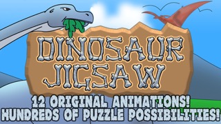 Dinosaur Jigsaw Puzzles Free - Fun Animated Kids Jigsaw Puzzle with HD Cartoon Dinosaurs!のおすすめ画像1