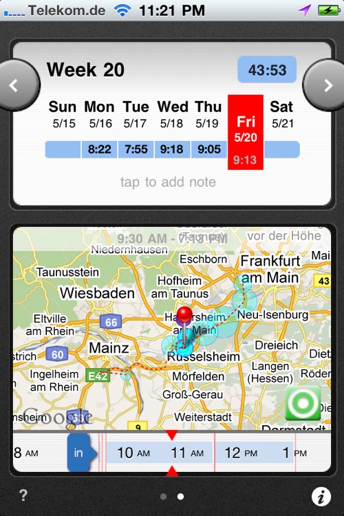 TimeClock (location-based)