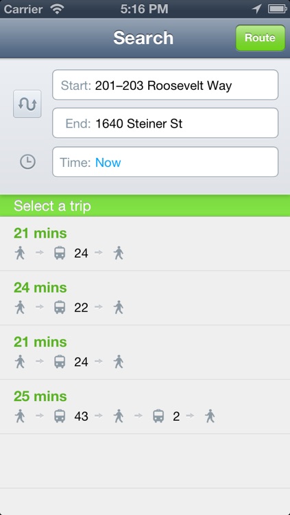 vTransit - USA public transit search
