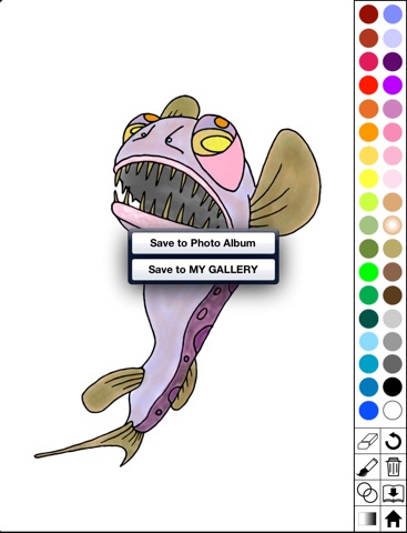 Deep-sea fish super coloring book screenshot 3
