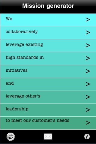 Mission Statement Generator screenshot 3