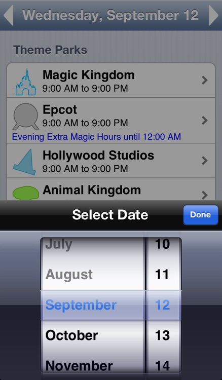 Walt Disney World Park Hours screenshot-3