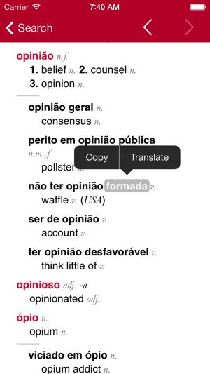 Portuguese-English Dictionary from Accio(圖3)-速報App