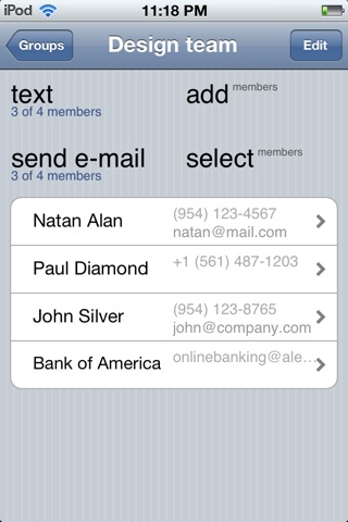 Super Grouper Pro for Contacts App Groups and List Management screenshot 2