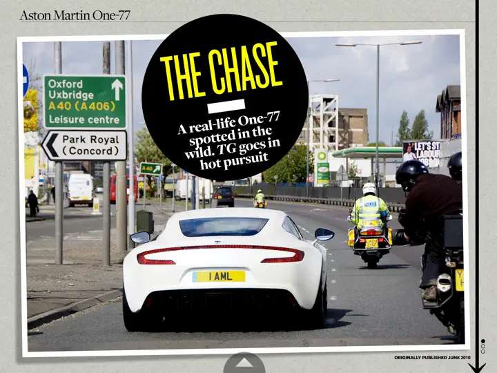 Screenshot von Top Gear Magazine: Aston Martin One-77 Special auf dem iPhone 5