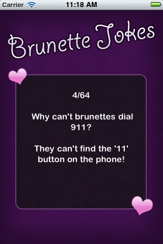 Brunette Jokes (FREE) screenshot 2