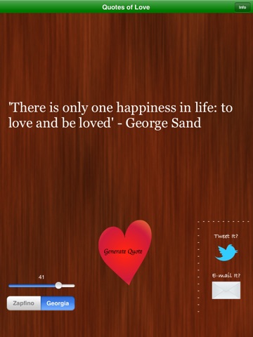 Quotes of Love iPad Edition screenshot 3