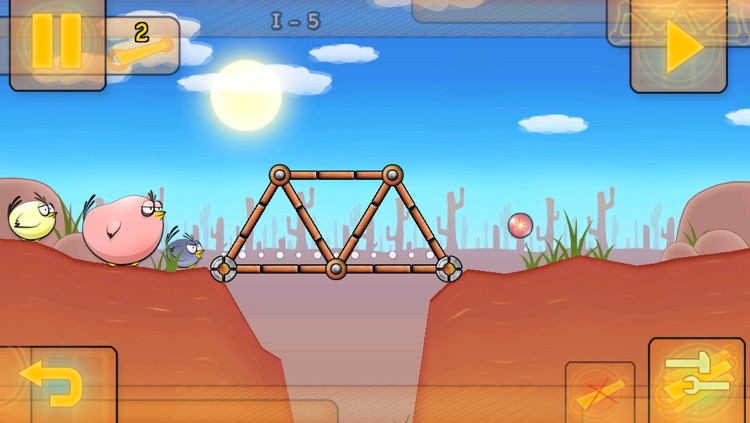 Fat Birds Build a Bridge! HD