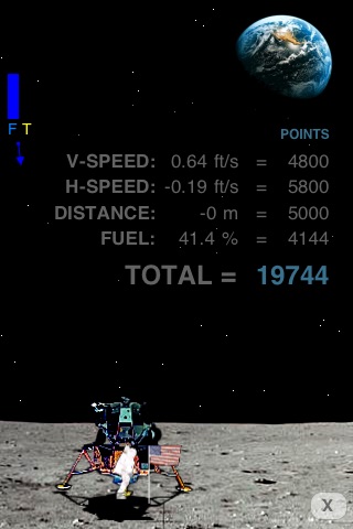 EasyLander the Apollo 11 Lander Game screenshot 4