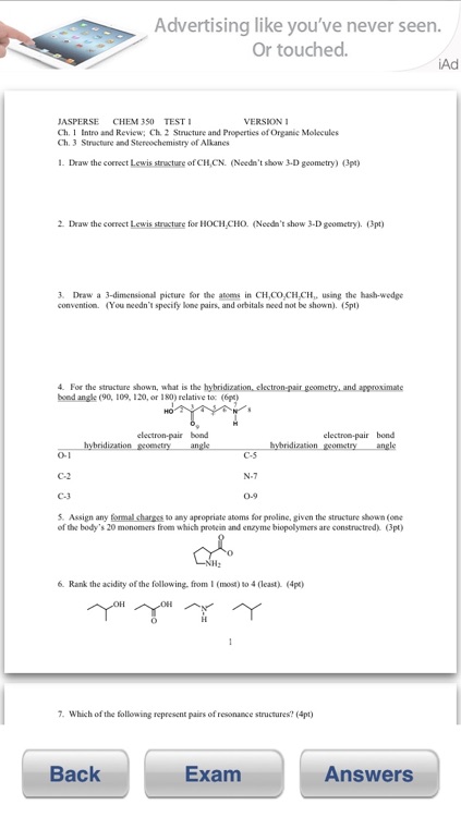 Organic Chemistry Test Bank Lite