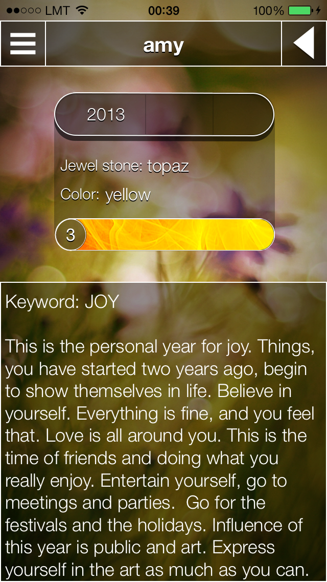 Screenshot #3 pour my Feng Shui : The personal numerology