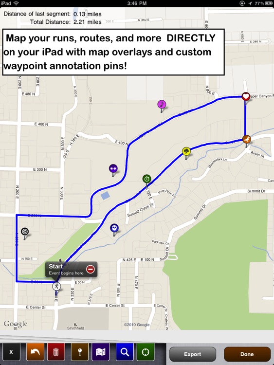 Map Draw - Route tracking and Annotation (Regular)