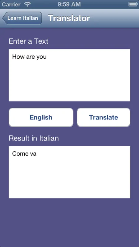 Learn Italian screenshot 2 of 3