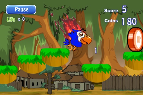 Pyro Bird Jump - Fly an 8bit jumping birdie! screenshot 3